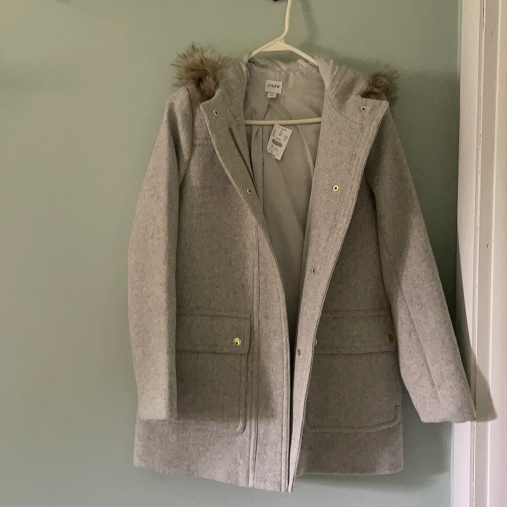 NWT JCrew Factory Gray Coat size 0